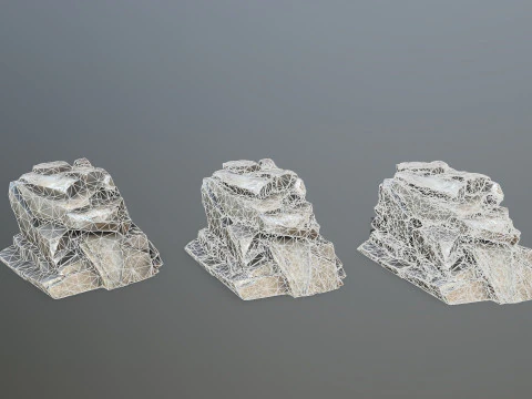 Desert rocks 3D Model