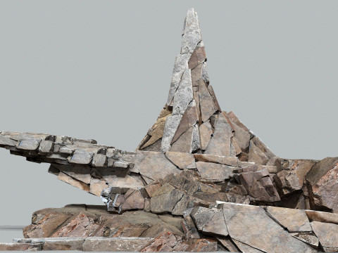 Cliff rocks Model 3D