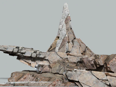 U&ccedil;urum kayaları 3D Model