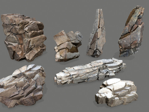 Cliff rocks 3D Модель