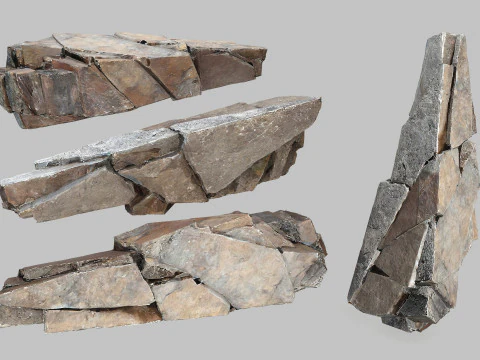 Rocce della scogliera Modello 3D