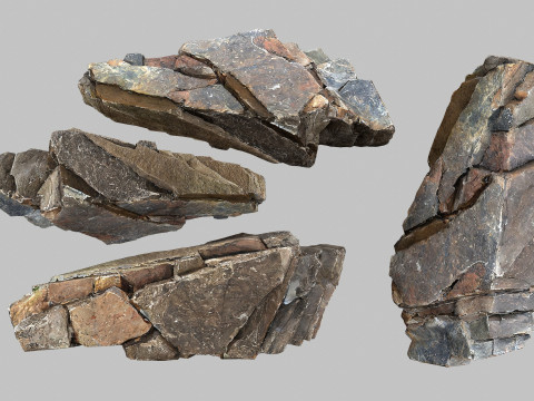 Cliff rocks 3D Модель