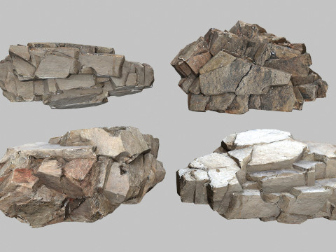 Cliff rocks 3D Модель