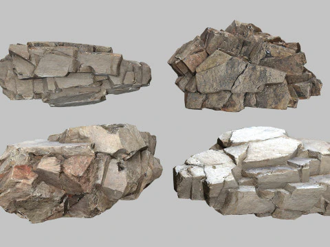 Rocce della scogliera Modello 3D