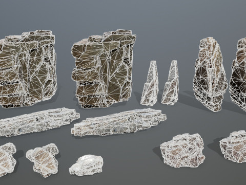 Cliff rocks 3D Модель