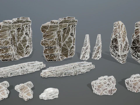Rocce della scogliera Modello 3D