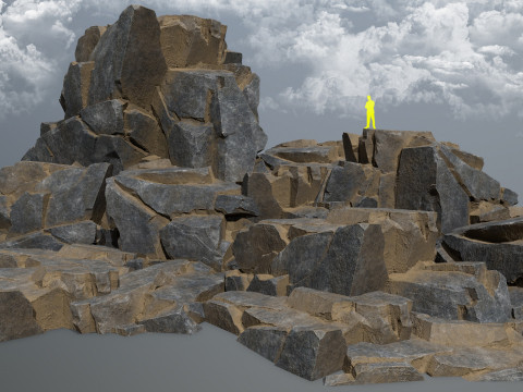 Desert rocks Model 3D