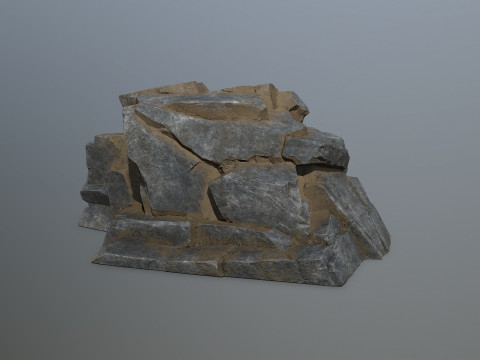 Desert rocks 3D Model