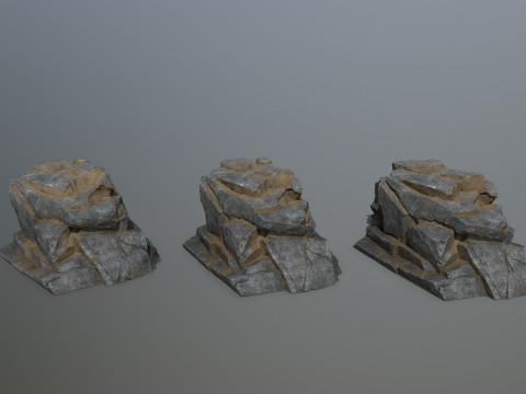 Desert rocks 3D Model