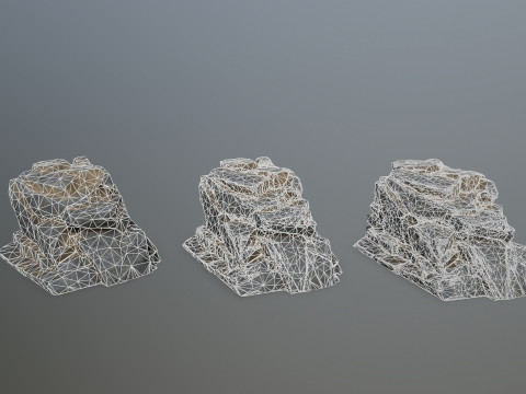 Desert rocks 3D Model