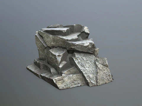Cliff rocks 3D Model