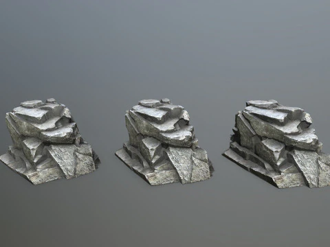 Cliff rocks 3D Model