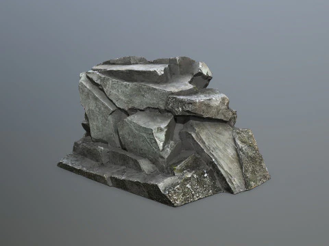 Cliff rocks 3D Model
