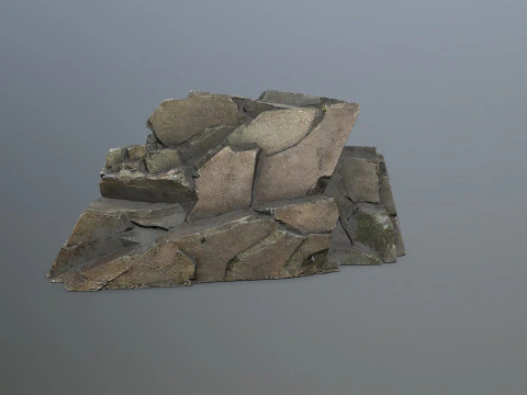 Cliff rocks 3D Model