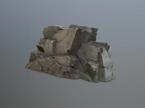 Cliff rocks 3D Model