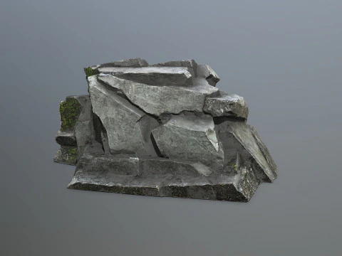 Cliff rocks 3D Model