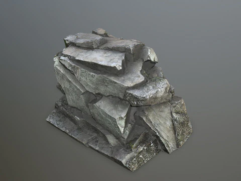 Cliff rocks 3D Model