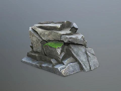 Cliff rocks 3D Model