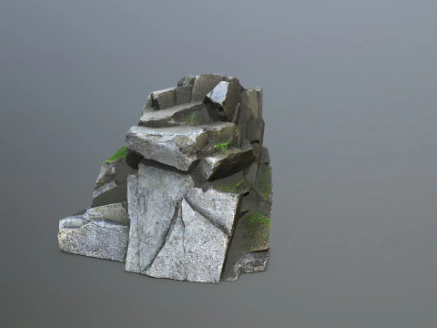 Cliff rocks 3D Model