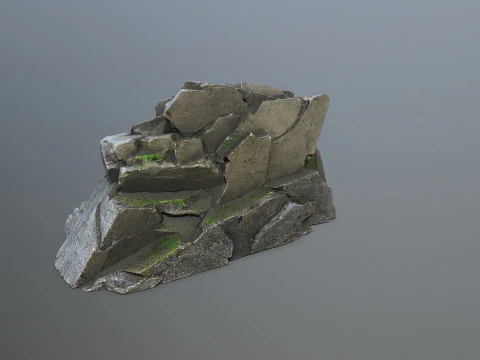 Cliff rocks 3D Model