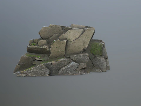 Cliff rocks 3D Model