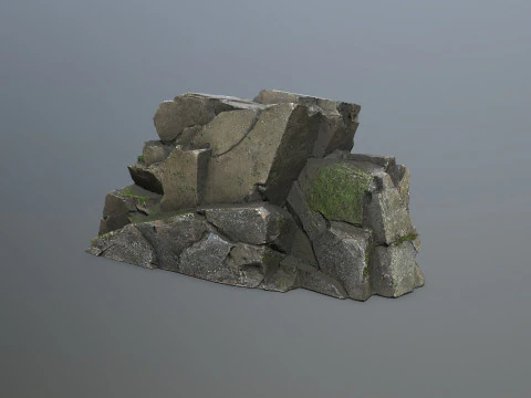 Cliff rocks 3D Model