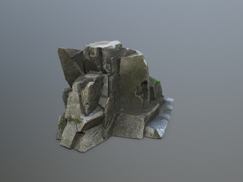 Cliff rocks Modelo 3D