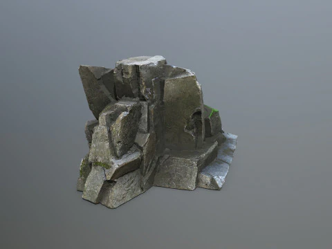 Cliff rocks 3D Model