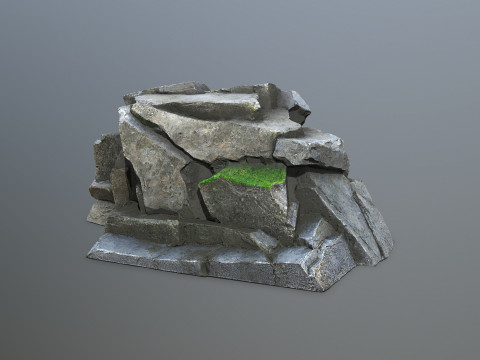Cliff rocks Modelo 3D