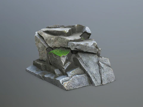 Cliff rocks 3D Model