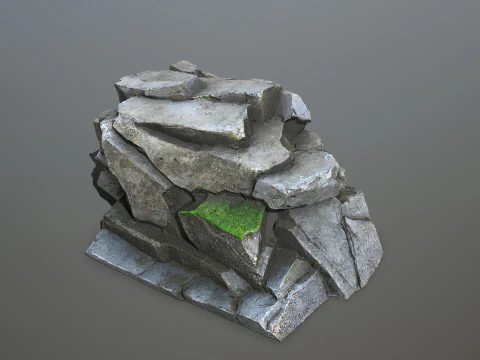Cliff rocks 3D Model