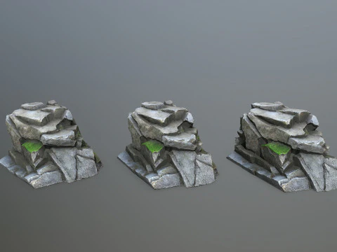 Cliff rocks 3D Model