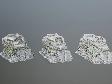 Cliff rocks 3D Model