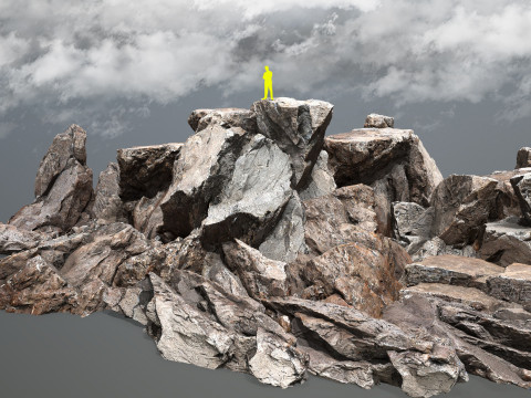 Desert rocks Model 3D