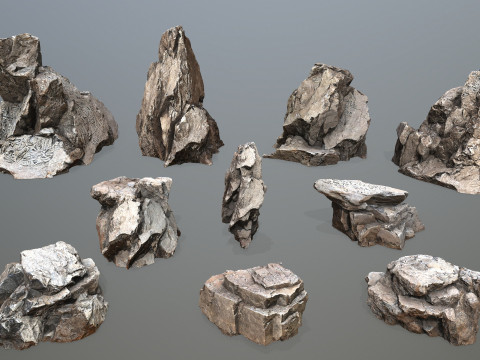Desert rocks Modelo 3D