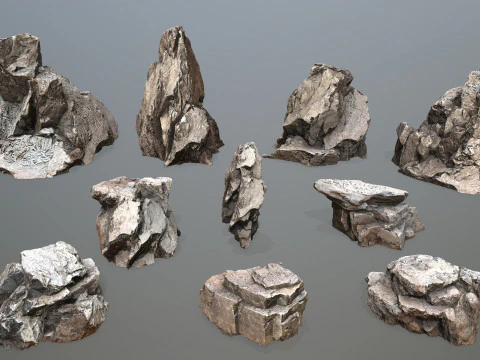 Desert rocks 3D Model
