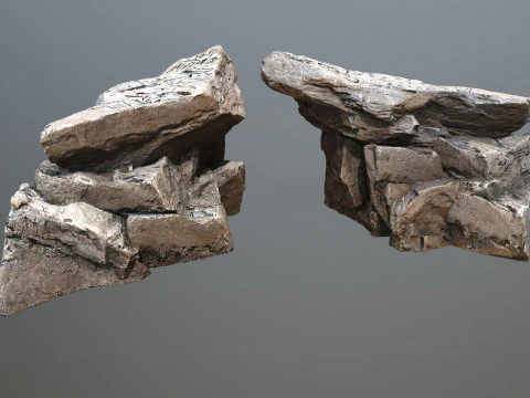 Desert rocks 3D Model