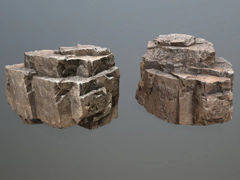 Desert rocks 3D Model