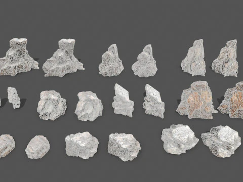 Desert rocks 3D Model