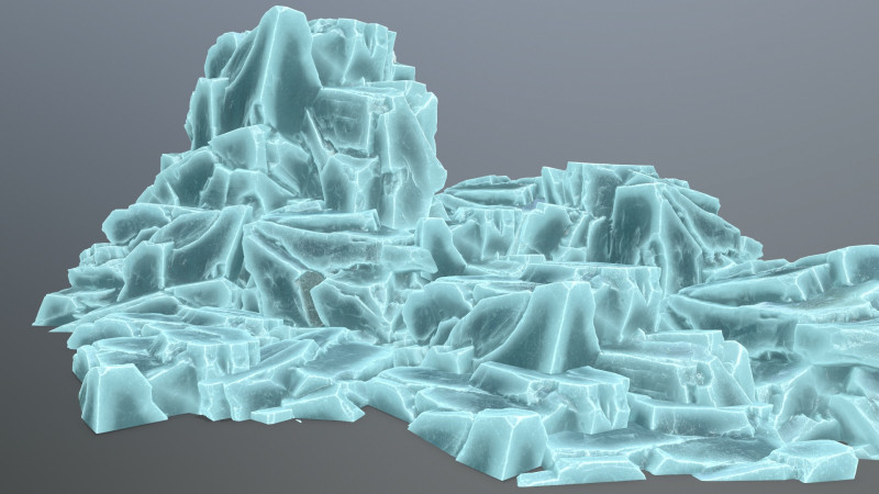 Ice rocks 3Dモデル .c4d .max .obj .3ds .fbx .stl .blend