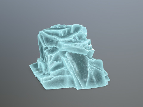 Ice rocks 3Dモデル