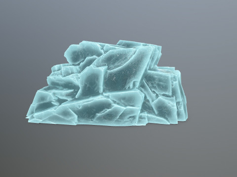 Ice rocks 3Dモデル