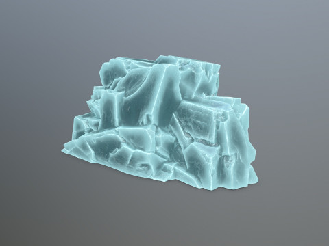 Ice rocks 3Dモデル