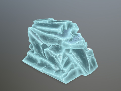 Ice rocks 3Dモデル