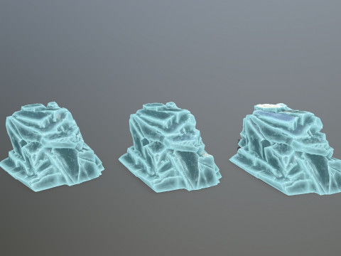 Ice rocks 3Dモデル