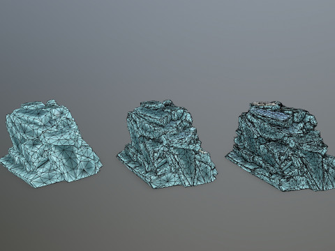 Ice rocks 3Dモデル