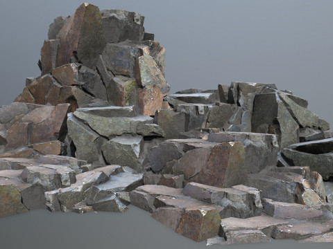 Cliff rocks 3D Model