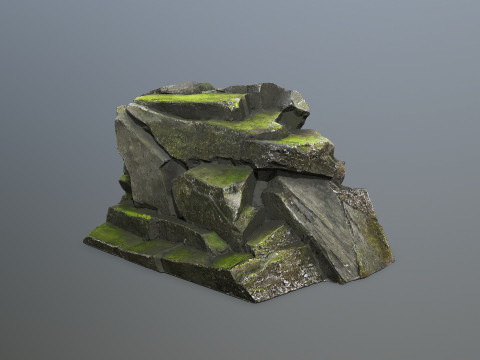 Forest rocks 3D Модель