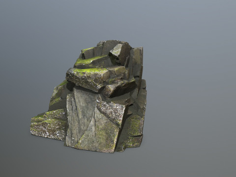 Forest rocks 3D Модель