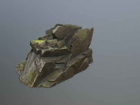 Forest rocks 3D Модель